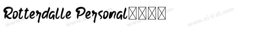 Rotterdalle Personal字体转换
